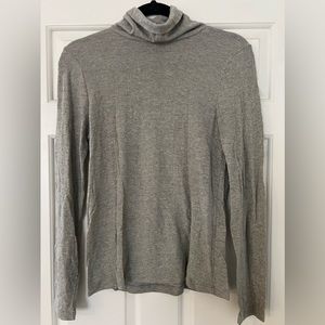 Madewell Shimmer Turtleneck (gray with light shimmer) Size L